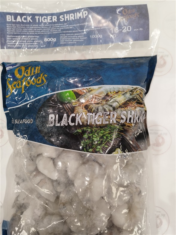 1 ps. Tigerrejer rå pillede